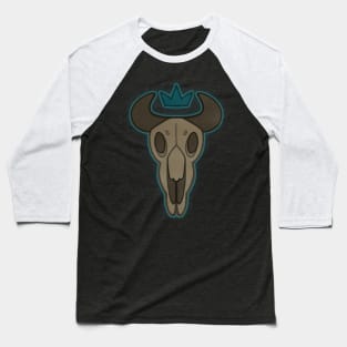 Bull skull Baseball T-Shirt